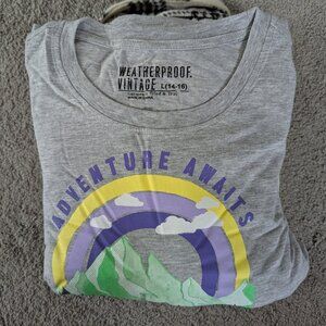 NWT! Weatherproof Vintage Girls 2-piece Fleece Button Up + T-Shirt Set, 14/16